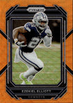 2022 Ezekiel Elliott Panini Prizm ORANGE WAVE 28/60 #77 Dallas Cowboys