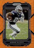 2022 Ezekiel Elliott Panini Prizm ORANGE WAVE 28/60 #77 Dallas Cowboys