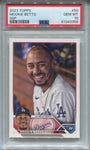 2023 Mookie Betts Topps Series 1 GOLDEN MIRROR SSP PSA 10 #50 Los Angeles Dodgers 3358