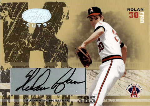 2004 Nolan Ryan Leaf Certified Cuts K FORCE AUTO 05/10 AUTOGRAPH #KF-12 California Angels HOF