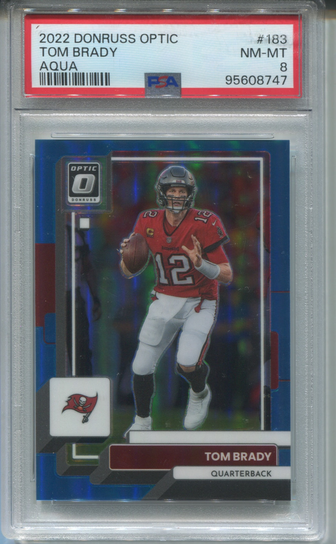 Tom Brady 2019 Donruss Optic order Aqua Prizm #/299 PSA 8