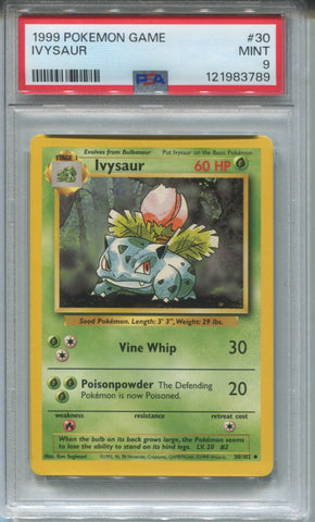 1999 Ivysaur Pokemon Game PSA 9 #30 3789