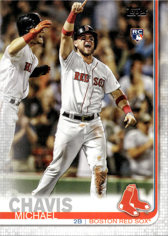 2019 Michael Chavis Topps Update SP PHOTO VARIATION ROOKIE RC #US170 Boston Red Sox