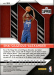 2018-19 Shai Gilgeous-Alexander Panini Prizm ROOKIE RC #184 Los Angeles Clippers 2