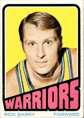 1972-73 Rick Barry Topps #44 Golden State Warriors HOF BV $20