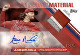 2024 Aaron Nola Topps Series 1 MAJOR LEAGUE MATERIAL PATCH AUTO 02/25 AUTOGRAPH RELIC #MLMA-AN Philadelphia Phillies
