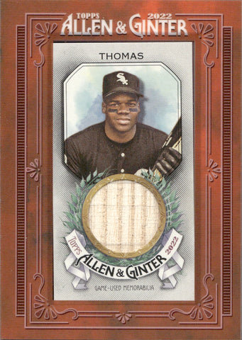 2022 Frank Thomas Topps Allen & Ginter MINI FRAMED BAT RELIC #MFR-FT Chicago White Sox HOF