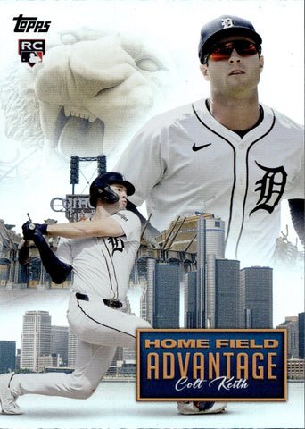 2024 Colt Keith Topps Update Series ROOKIE HOME FIELD ADVANTAGE RC #HFA-37 Detroit Tigers