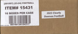 2023 Panini Clearly Donruss Football Hobby, 16 Box Case