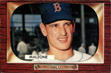 1955 Frank Malzone Bowman ROOKIE RC #302 Boston Red Sox BV $30
