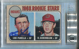 1968 Lou Piniella Richie Scheinblum Topps ROOKIE STARS AUTO AUTOGRAPH #16 Cleveland Indians 2288