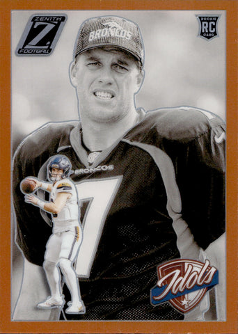 2024 Bo Nix John Elway Panini Zenith ORANGE IDOLS #11 Denver Broncos