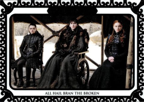 2021 All Hail Bran the Broken Rittenhouse Game of Thrones The Iron Anniversary Series 1 WHITE 15/50 #193