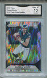 2016 Carson Wentz Panini Prizm FLASH PRIZM ROOKIE RC GMA 10 #218 Philadelphia Eagles 3057