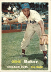 1957 Gene Baker Topps #176 Chicago Cubs BV $15