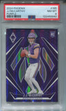 2024 JJ McCarthy Panini Phoenix PURPLE ROOKIE RC PSA 8 #185 Minnesota Vikings 0042