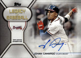 2019 Johan Camargo Topps LEGACY OF BASEBALL AUTO AUTOGRAPH #LBA-JC Atlanta Braves