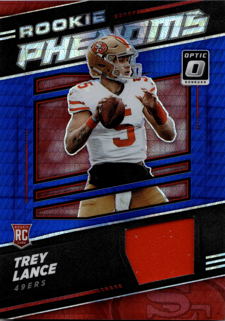 2021 Donruss Optic Trey Lance Jersey Card Rookie Phenoms 49ers!