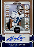2024 George Teague Panini Certified MIRROR SIGNATURES AUTO 17/99 AUTOGRAPH #MS-GT Dallas Cowboys