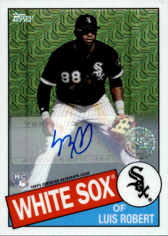 2020 Luis Robert Topps Series 2 CHROME SILVER PACK ROOKIE AUTO 080/149 AUTOGRAPH RC #85TC-48 Chicago White Sox