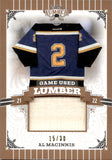 2022 Al MacInnis Leaf Lumber GAME USED LUMBER STICK 15/30 RELIC #GUL-AMI St. Louis Blues HOF
