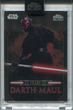 2024 Darth Maul Topps Chrome Black 25 YEARS OF DARTH MAUL ENCASED #DM-19