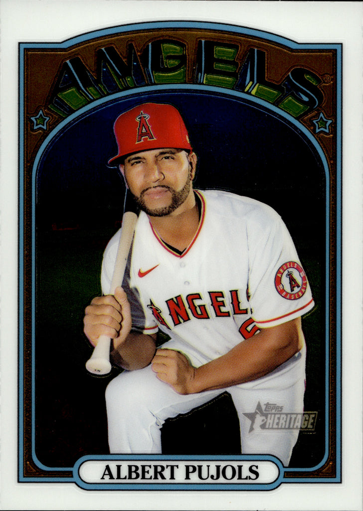  2021 TOPPS HERITAGE #189 ALBERT PUJOLS ANGELS BASEBALL