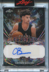 2025 Cayden Boozer Leaf Pearl PROSPECTS SILVER AUTO 1/3 AUTOGRAPH #P-CB3 Duke Blue Devils