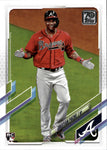 2021 Cristian Pache Topps ROOKIE SSP IMAGE VARIATION RC #187 Atlanta Braves