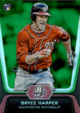 2012 Bryce Harper Bowman Platinum GREEN ROOKIE RC #56 Washington Nationals