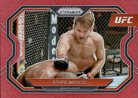 2021 Stipe Miocic Panini Prizm UFC RED 040/275 #177 Heavyweight