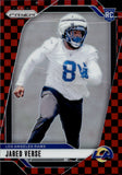 2024 Jared Verse Panini Prizm RED AND BLACK CHECKERBOARD ROOKIE RC #341 Los Angeles Rams