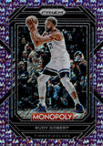 2022-23 Rudy Gobert Panini Prizm Monopoly PURPLE MONEY SHIMMER 14/50 Minnesota Timberwolves #54