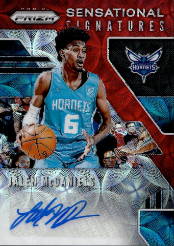 2019-20 Jalen Mcdaniels Panini Prizm SENSATIONAL SIGNATURES CHOICE ROOKIE AUTO Charlotte Hornets #SS-JMD