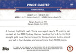 2024 Vince Carter Topps Chrome US Olympics ORANGE REFRACTOR 25/25 #185 Team USA