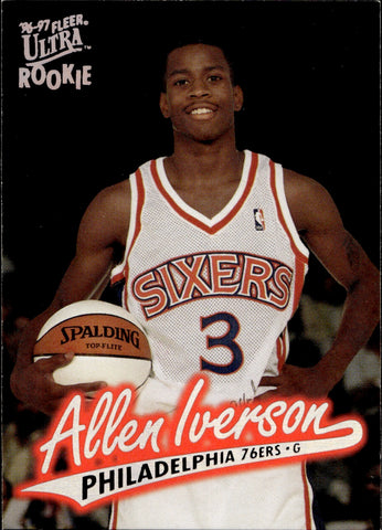 1996-97 Allen Iverson Fleer Ultra ROOKIE Philadelphia 76ers #82
