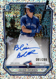 2026 Blaine Bullard Bowman Chrome 1ST BOWMAN SPECKLE REFRACTOR AUTO 091/299 AUTOGRAPH #CPA-BB Toronto Blue Jays