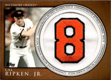 2012 Cal Ripken Jr. Topps Series 1 COMMEMORATIVE RETIRED NUMBER PATCH Baltimore Orioles #RN-CR