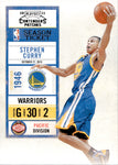 2010-11 Stephen Curry Panini Playoff Contenders PATCHES #8 Golden State Warriors