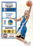 2010-11 Stephen Curry Panini Playoff Contenders PATCHES #8 Golden State Warriors