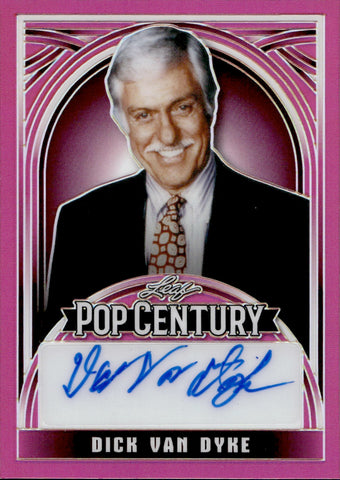 2024 Dick Van Dyke Leaf Pop Century PINK AUTO 7/7 AUTOGRAPH #BA-DVD Mary Poppins