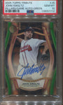 2025 John Smoltz Topps Tribute PILLARS OF THE GAME GREEN AUTO 65/99 PSA 10 Atlanta Braves #PTGA-JS 7712