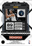 2022-23 Rudy Gobert Panini Prizm Monopoly PURPLE MONEY SHIMMER 14/50 Minnesota Timberwolves #54