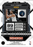 2022-23 Rudy Gobert Panini Prizm Monopoly PURPLE MONEY SHIMMER 14/50 Minnesota Timberwolves #54