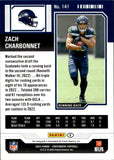 2023 Zach Charbonnet Panini Contenders ROOKIE PLAYOFF TICKET AUTO JERSEY NUMBER 026/149 AUTOGRAPH RC #141 Seattle Seahawks