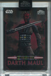 2024 Darth Maul Topps Chrome Black 25 YEARS OF DARTH MAUL ENCASED #DM-10