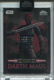2024 Darth Maul Topps Chrome Black 25 YEARS OF DARTH MAUL ENCASED #DM-10
