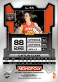 2024 Caitlin Clark Panini Prizm MONOPOLY ROOKIE Indiana Fever #65