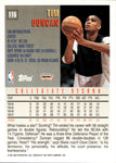1997-98 Tim Duncan Topps ROOKIE RC #115 San Antonio Spurs 4