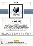 2019-20 Ja Morant Panini Chronicles ROOKIE (YOUNG DOLPH IN BACKGROUND) RC #116 Memphis Grizzlies